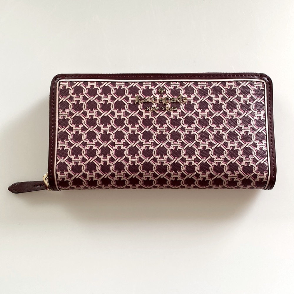 NWT kate spade Spade Link Wallet (Pink Multi)